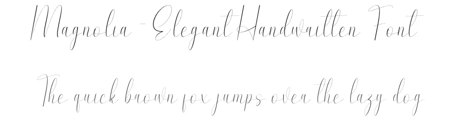 Magnolia – Elegant Handwritten Font by andikastudio — Script Handwritten Font