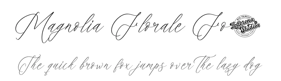 Magnolia Florale Font by letterenastudios — Script Handwritten Font