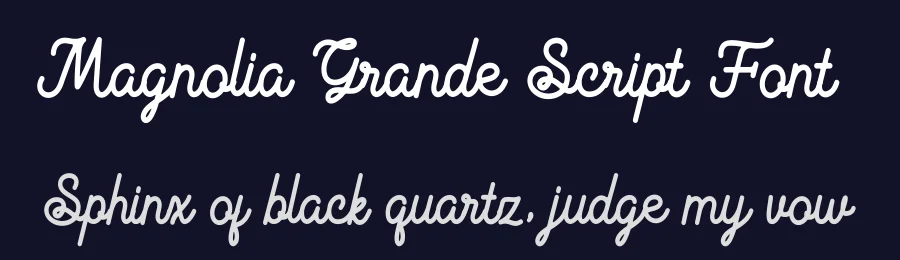Magnolia Grande Script Font by [email protected] — Script Handwritten Font — thumbnail 2