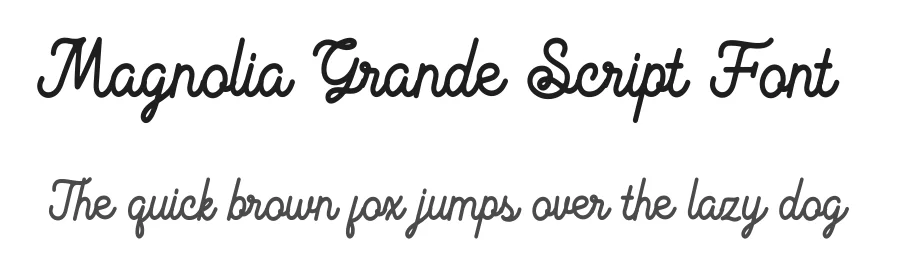 Magnolia Grande Script Font by [email protected] — Script Handwritten Font