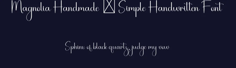 Magnolia Handmade – Simple Handwritten Font by freshtypeink — Script Handwritten Font — thumbnail 2