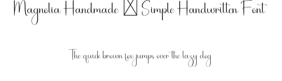 Magnolia Handmade – Simple Handwritten Font by freshtypeink — Script Handwritten Font