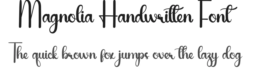 Magnolia Handwritten Font by creativeletter — Script Handwritten Font