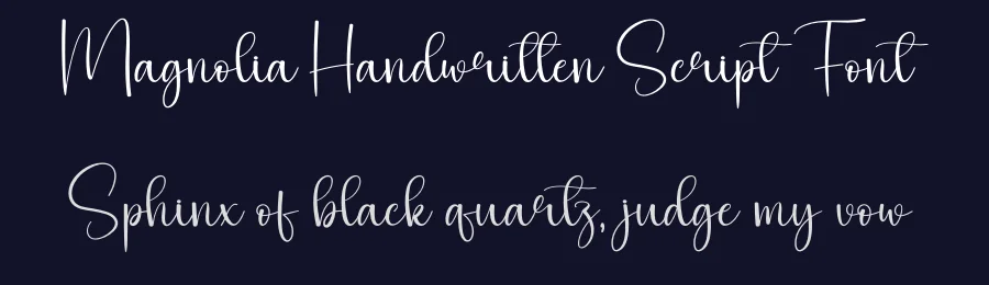 Magnolia Handwritten Script Font by creativeletter — Script Handwritten Font — thumbnail 2