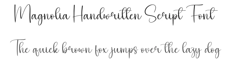 Magnolia Handwritten Script Font by creativeletter — Script Handwritten Font