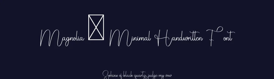 Magnolia – Minimal Handwritten Font by freshtypeink — Script Handwritten Font — thumbnail 2