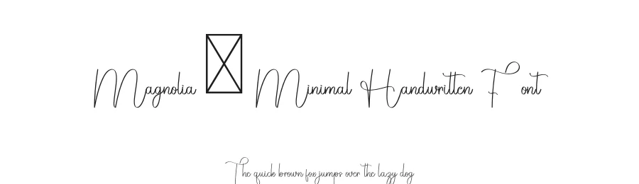 Magnolia – Minimal Handwritten Font by freshtypeink — Script Handwritten Font