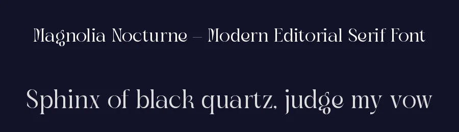 Magnolia Nocturne – Modern Editorial Serif Font by timelesstype.co — Display Font — thumbnail 2