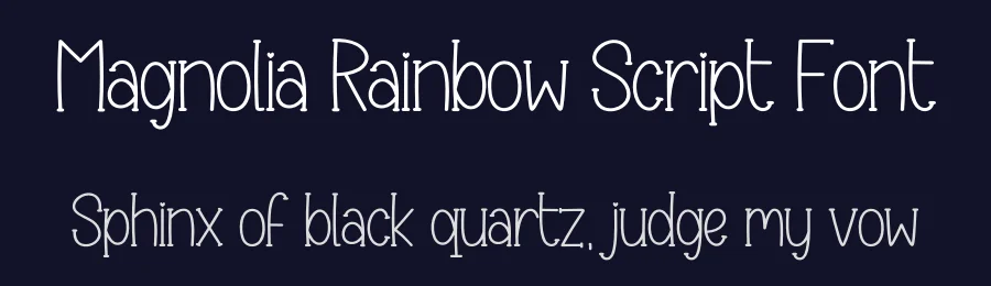 Magnolia Rainbow Script Font by creativeletter — Display Font — thumbnail 2