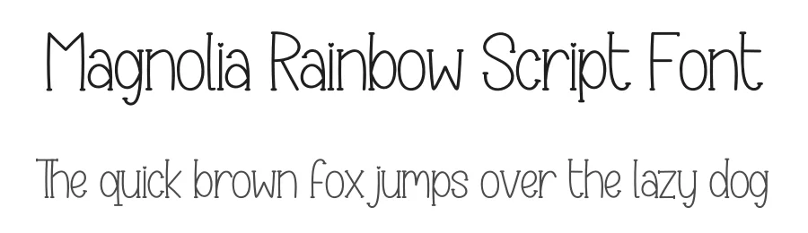 Magnolia Rainbow Script Font by creativeletter — Display Font