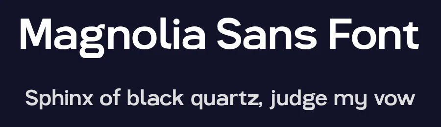 Magnolia Sans Font by Magnolitype — Sans Serif Font — thumbnail 2