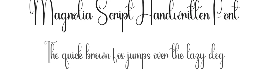 Magnolia Script Handwritten Font by andikastudio — Script Handwritten Font