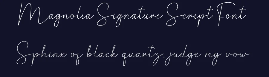 Magnolia Signature Script Font by creativeletter — Script Handwritten Font — thumbnail 2