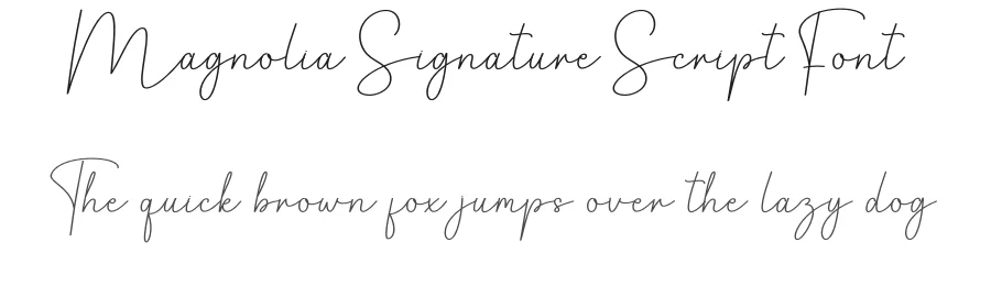 Magnolia Signature Script Font by creativeletter — Script Handwritten Font
