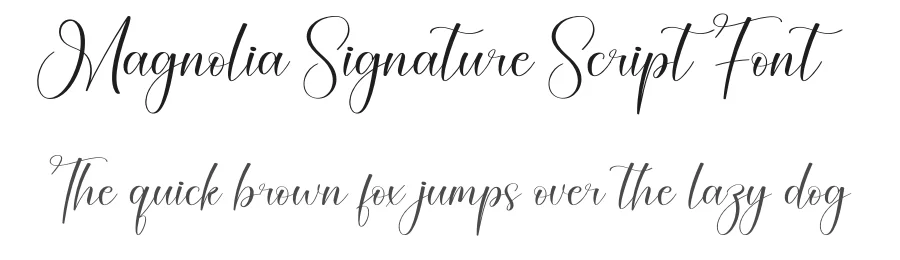Magnolia Signature Script Font by creativeletter — Script Handwritten Font