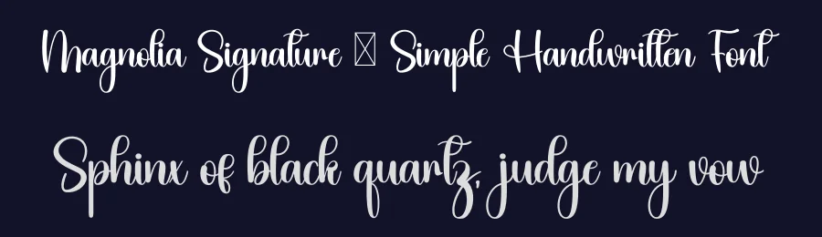 Magnolia Signature – Simple Handwritten Font by inermediaSTUDIO — Script Handwritten Font — thumbnail 2