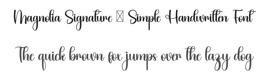 Magnolia Signature – Simple Handwritten Font by inermediaSTUDIO — Script Handwritten Font