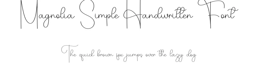 Magnolia Simple Handwritten Font by freshtypeink — Script Handwritten Font