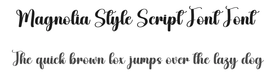 Magnolia Style Script Font Font by creativeletter — Script Handwritten Font