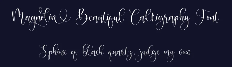 Magnolin Beautiful Calligraphy Font by balpirick — Script Handwritten Font — thumbnail 2