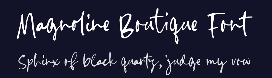 Magnoline Boutique Font by Timur type — Script Handwritten Font — thumbnail 2