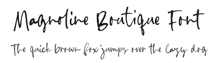 Magnoline Boutique Font by Timur type — Script Handwritten Font