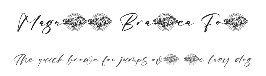 Magnotus Bractea Font by letterenastudios — Script Handwritten Font