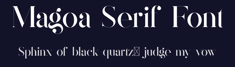 Magoa Serif Font by vpcreativeshop — Decorative Font — thumbnail 2