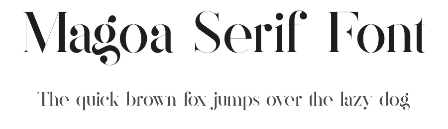 Magoa Serif Font by vpcreativeshop — Decorative Font
