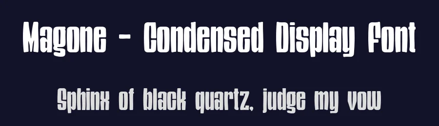 Magone – Condensed Display Font by Linecreative — Decorative Font — thumbnail 2