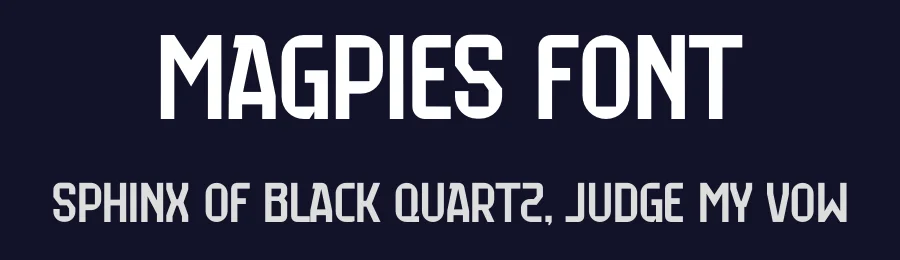 Magpies Font by Trequartista Studio — Display Font — thumbnail 2