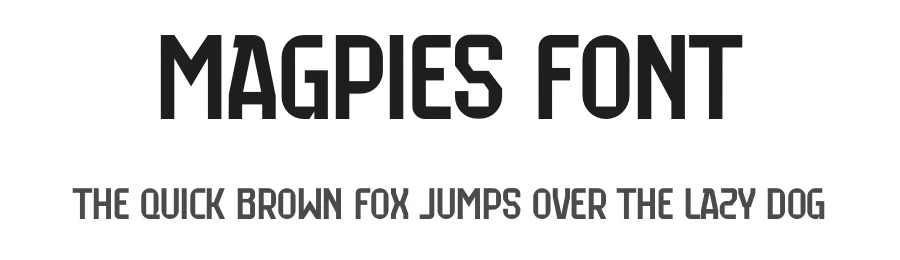 Magpies Font by Trequartista Studio — Display Font