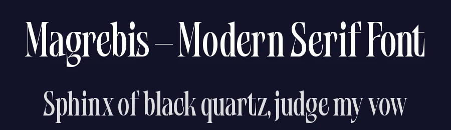 Magrebis – Modern Serif Font by timelesstype.co — Serif Font — thumbnail 2