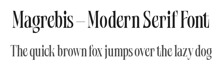 Magrebis – Modern Serif Font by timelesstype.co — Serif Font