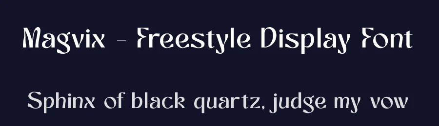 Magvix – Freestyle Display Font by timelesstype.co — Display Font — thumbnail 2