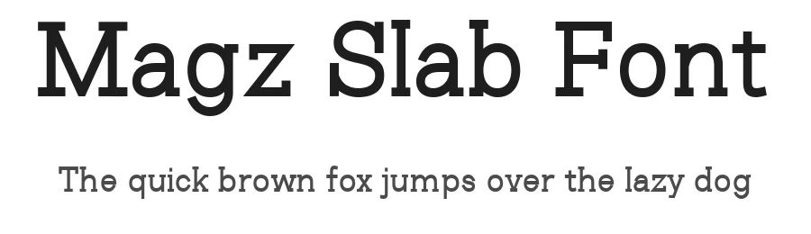 Magz Slab Font by Tapiwanashe Garikayi — Slab Serif Font