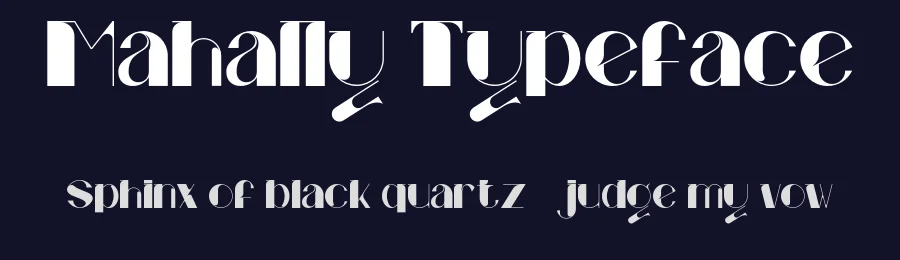 Mahally Typeface by Forberas Foundry — Decorative Font — thumbnail 2