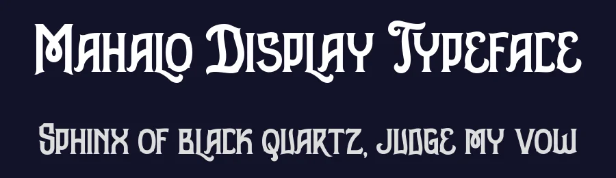 Mahalo Display Typeface by typotopia — Display Font — thumbnail 2