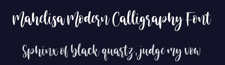 Mahelisa Modern Calligraphy Font by balpirick — Script Handwritten Font — thumbnail 2