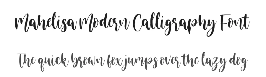 Mahelisa Modern Calligraphy Font by balpirick — Script Handwritten Font