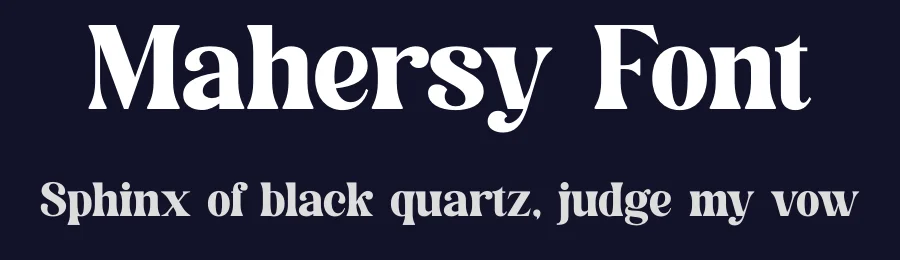 Mahersy Font by TypeLogue — Serif Font — thumbnail 2