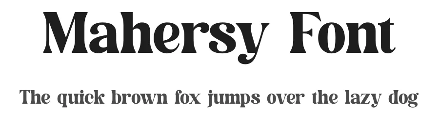 Mahersy Font by TypeLogue — Serif Font