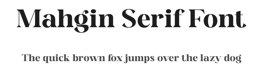 Mahgin Serif Font by Storytype — Serif Font