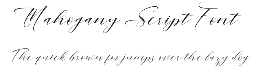 Mahogany Script Font by Areatype — Script Handwritten Font