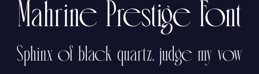 Mahrine Prestige Font by burntilldead — Serif Font — thumbnail 2