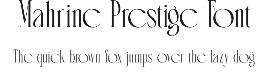 Mahrine Prestige Font by burntilldead — Serif Font