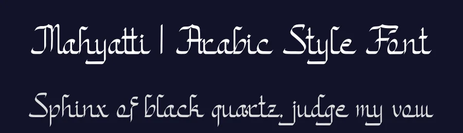 Mahyatti | Arabic Style Font by Denustudios — Serif Font — thumbnail 2