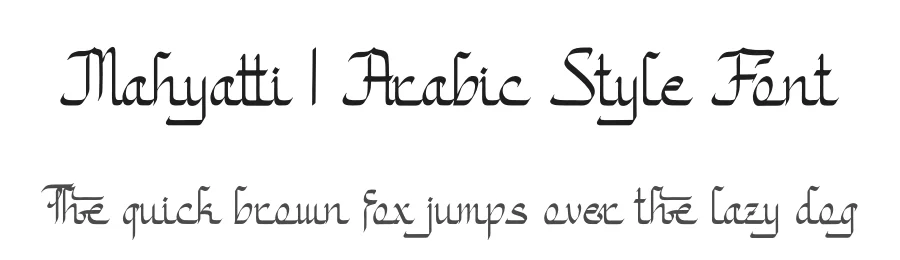 Mahyatti | Arabic Style Font by Denustudios — Serif Font
