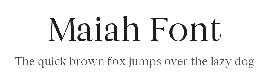 Maiah Font by Creativetacos — Serif Font