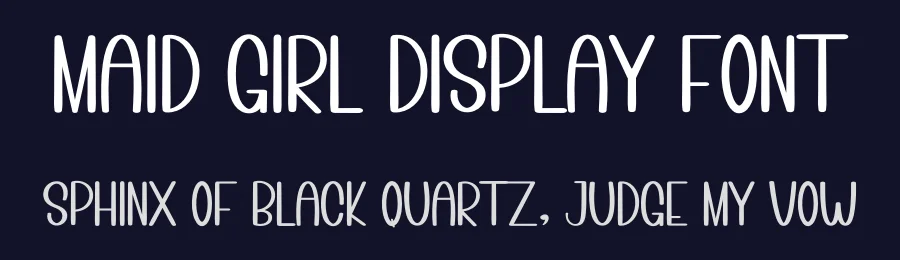 Maid Girl Display Font by inermediaSTUDIO — Display Font — thumbnail 2
